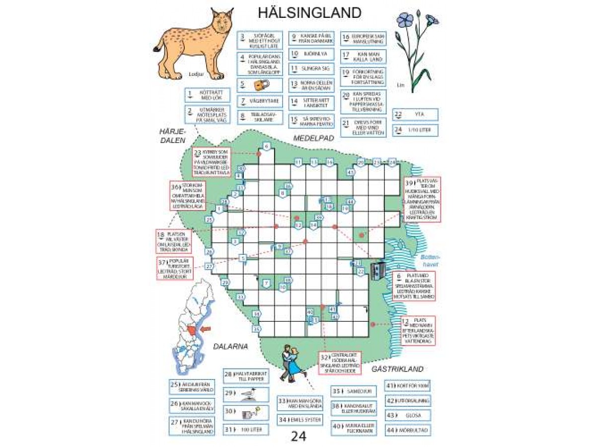 Sverigekorsord : en korsordsbok om Sveriges landskap Sverigekorsord : en korsordsbok om Sveriges landskap